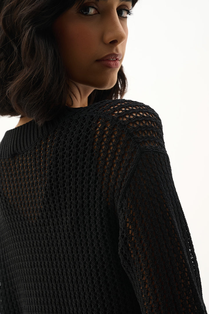 Ribkoff Open Knit Pullover Sweater