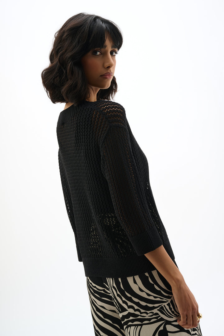 Ribkoff Open Knit Pullover Sweater
