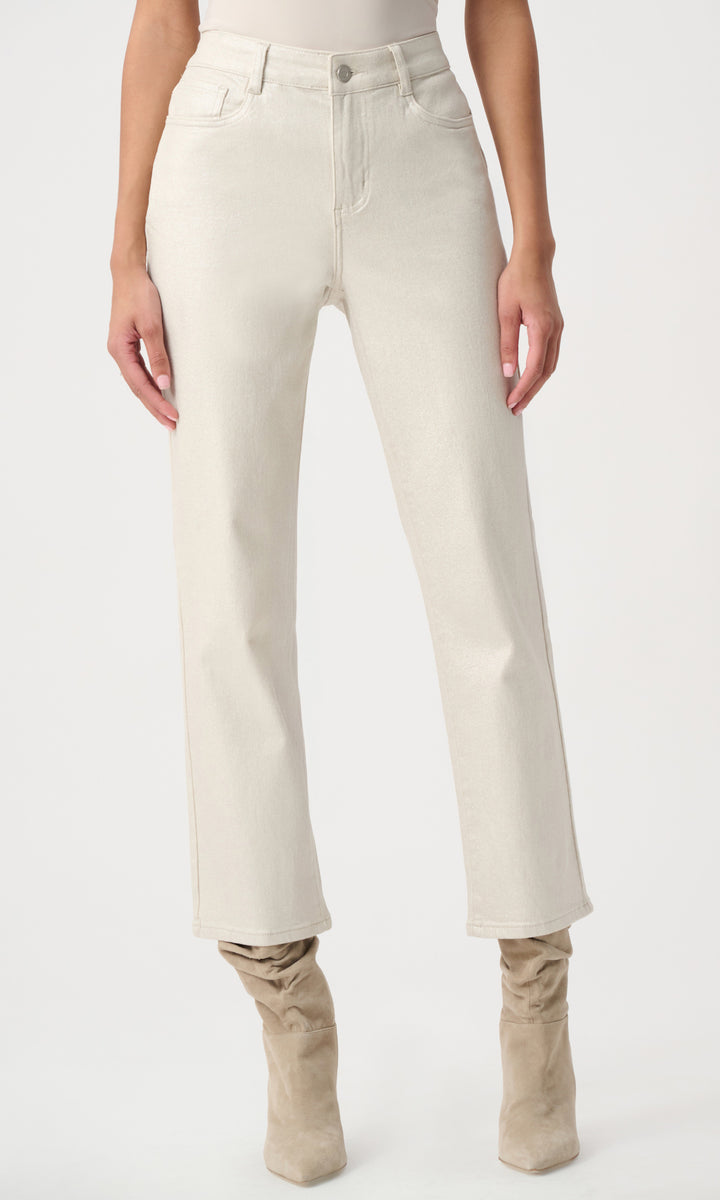 Ribkoff Classic Straight Leg Metallic Jeans