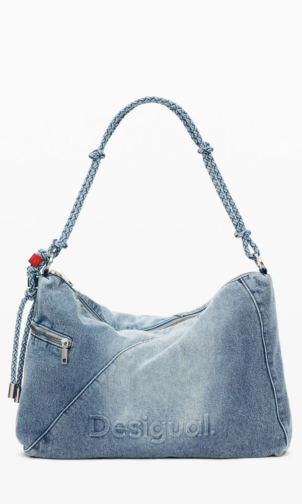 Short sleeve knit top with floral appliqué embroidery detail on front, sleeve and back.