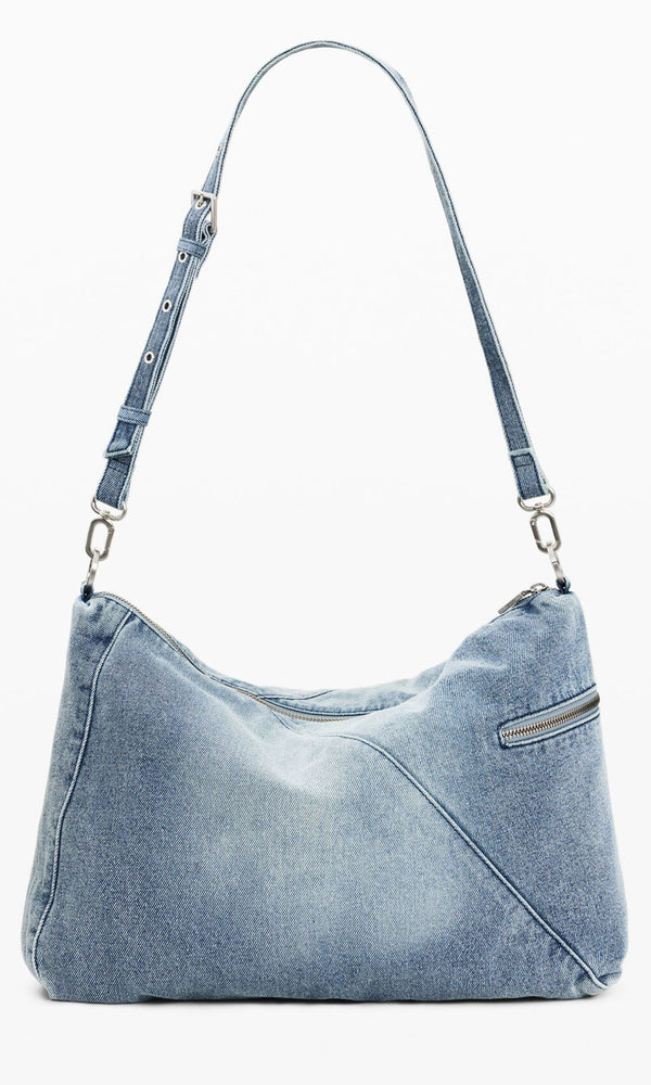 Short sleeve knit top with floral appliqué embroidery detail on front, sleeve and back.