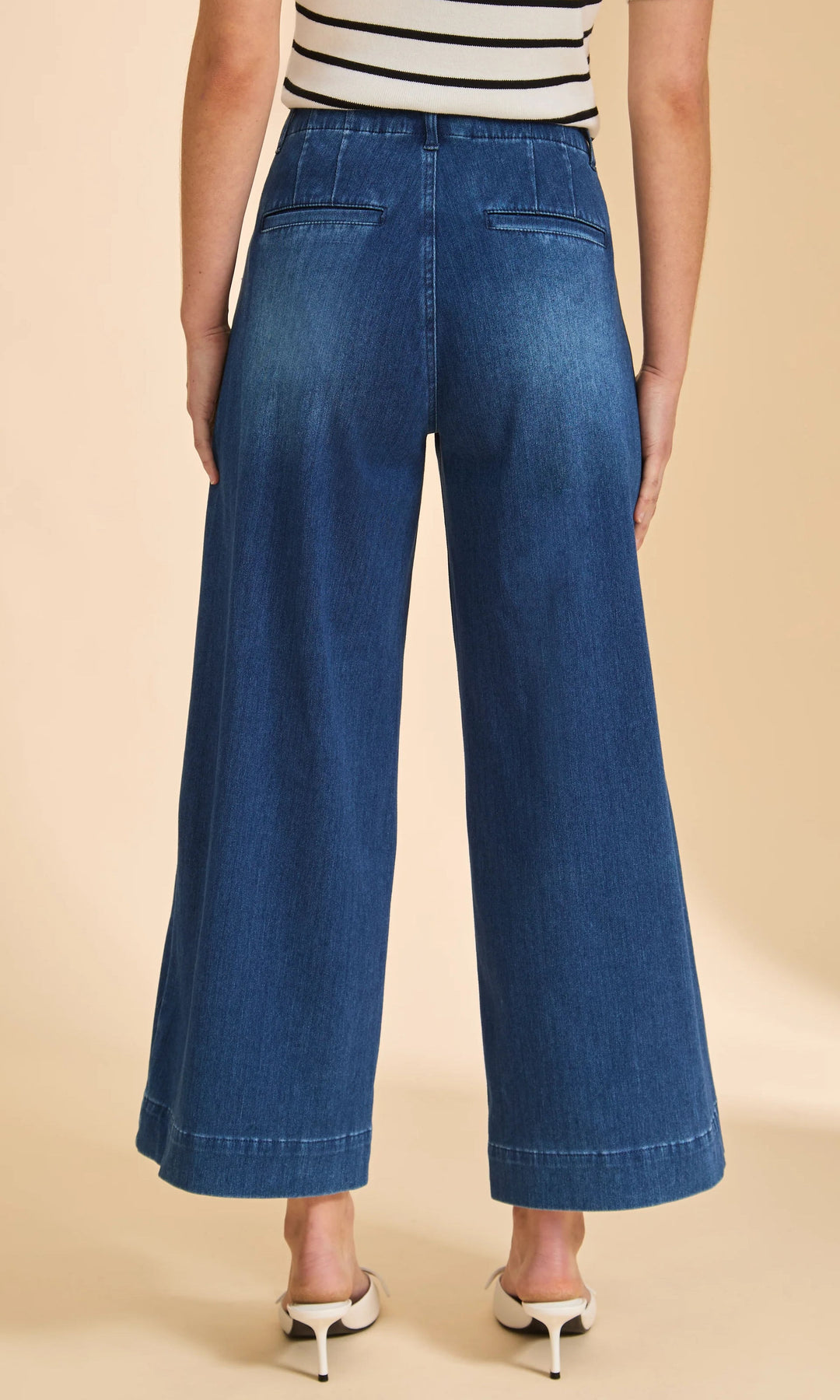 Cropped Wide-Leg Denim