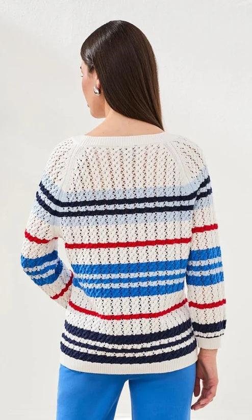 Cable Knit Combed Cotton Sweater