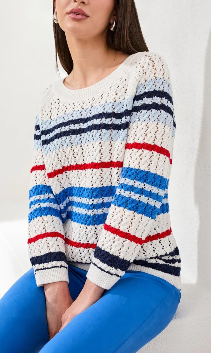 Cable Knit Combed Cotton Sweater