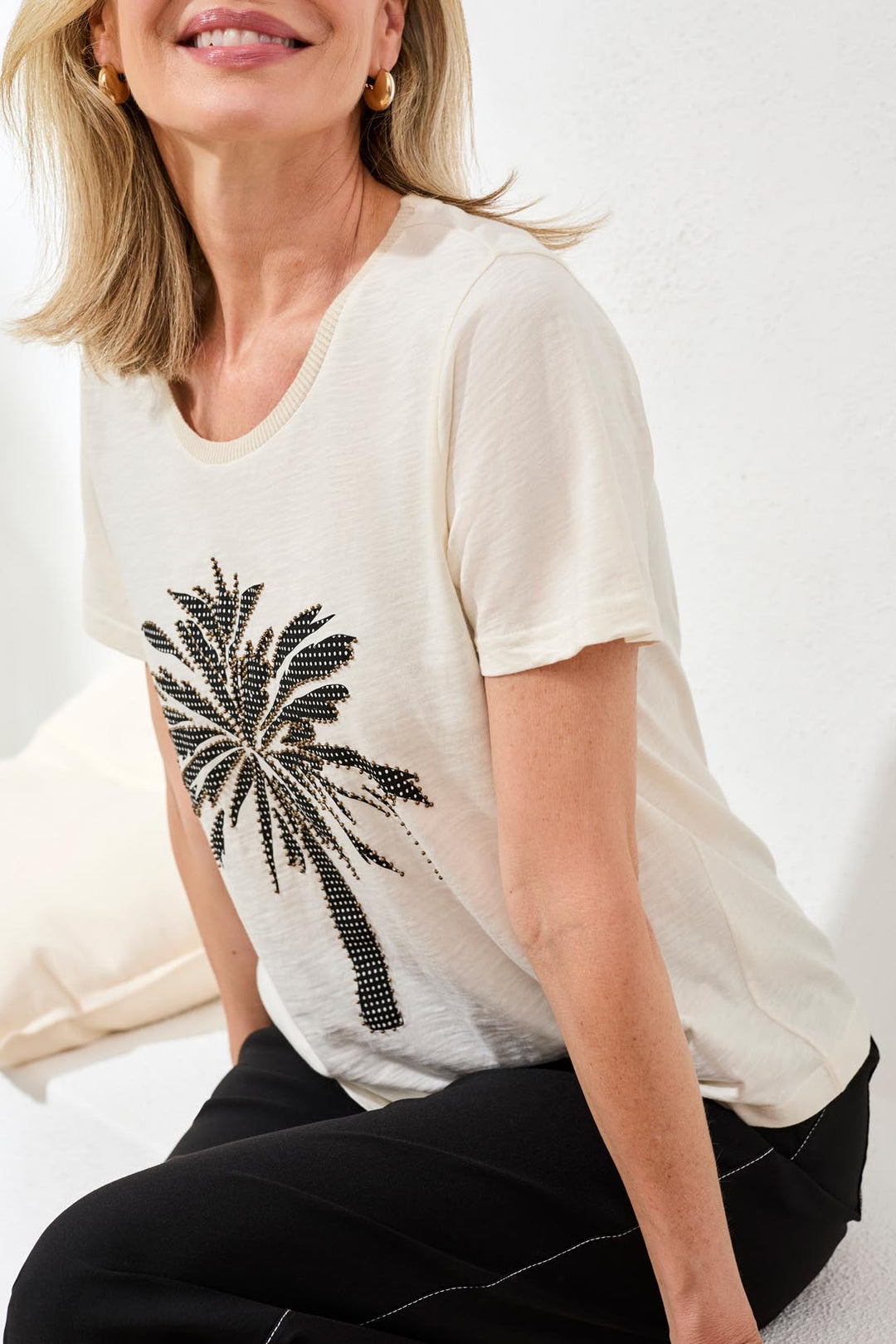 Palm Tree Graphic Short Sleeve Tee