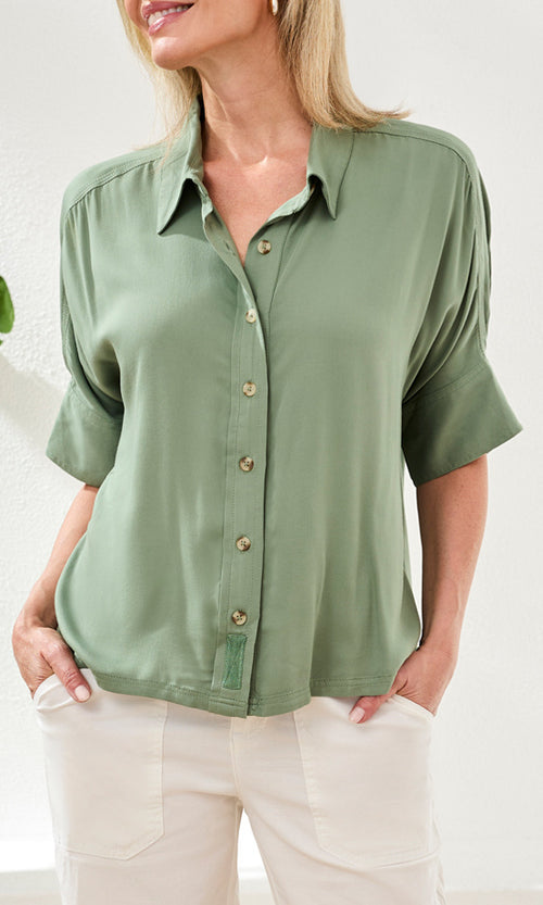 Silky Touch Soft Twill Blouse