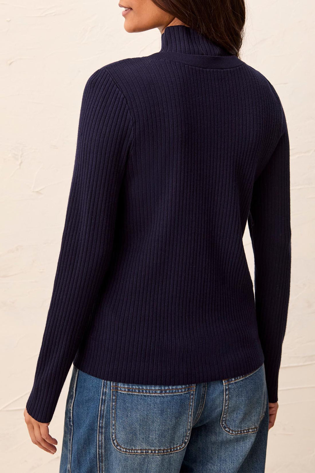 Ribbed Button Front Cardigan