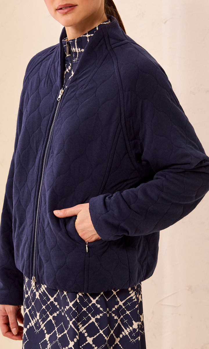 Quilted Zip-Up Jacket