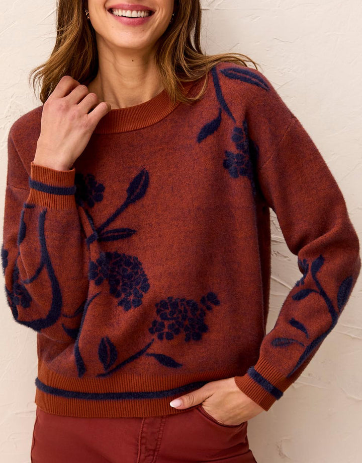 Floral Knit Sweater