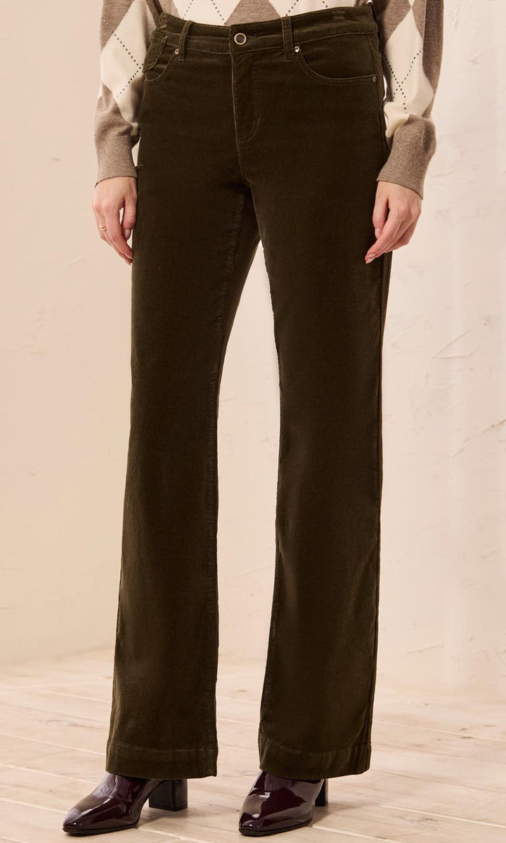 Corduroy Straight Leg Pants