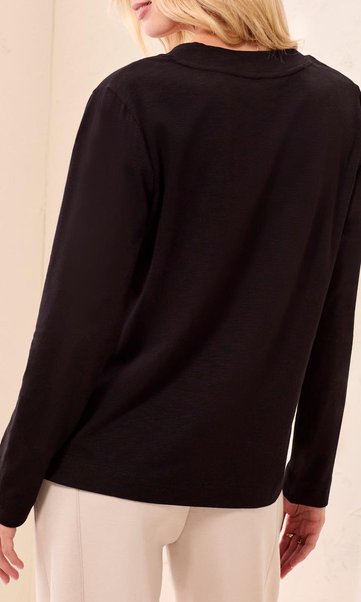V-Neck Long Sleeve Top