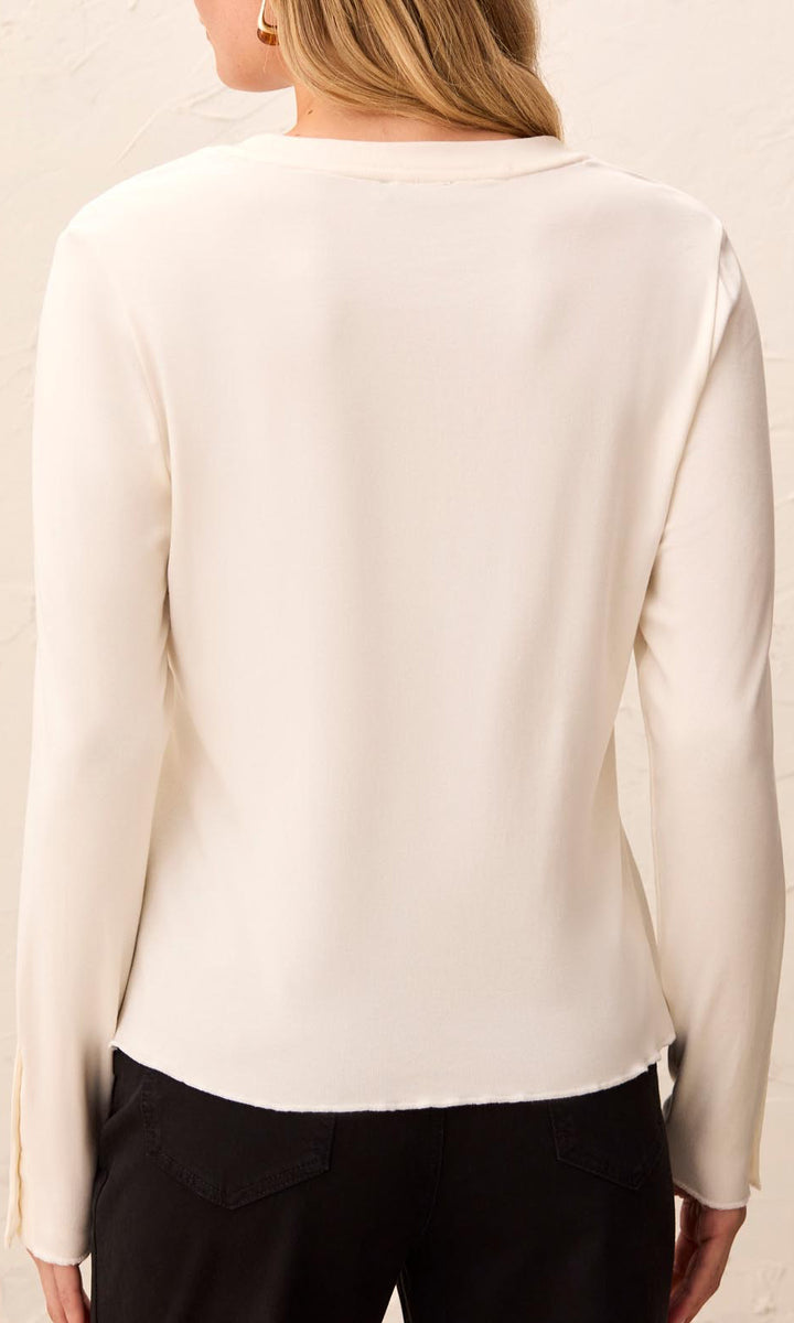 Button Cuff Long Sleeve Top