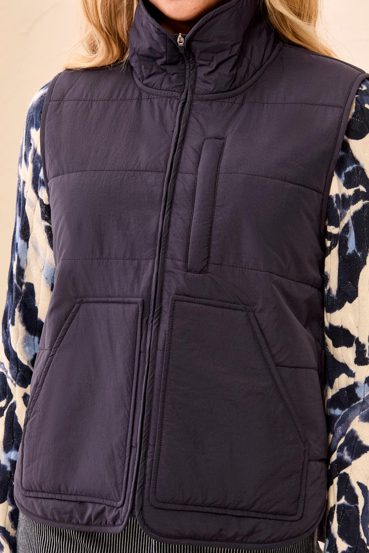 Quilted Zip-Up Vest