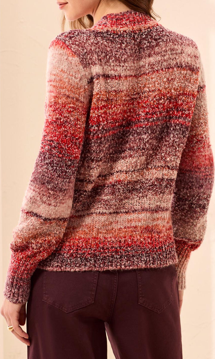 Textured Funnel Neck Sweater