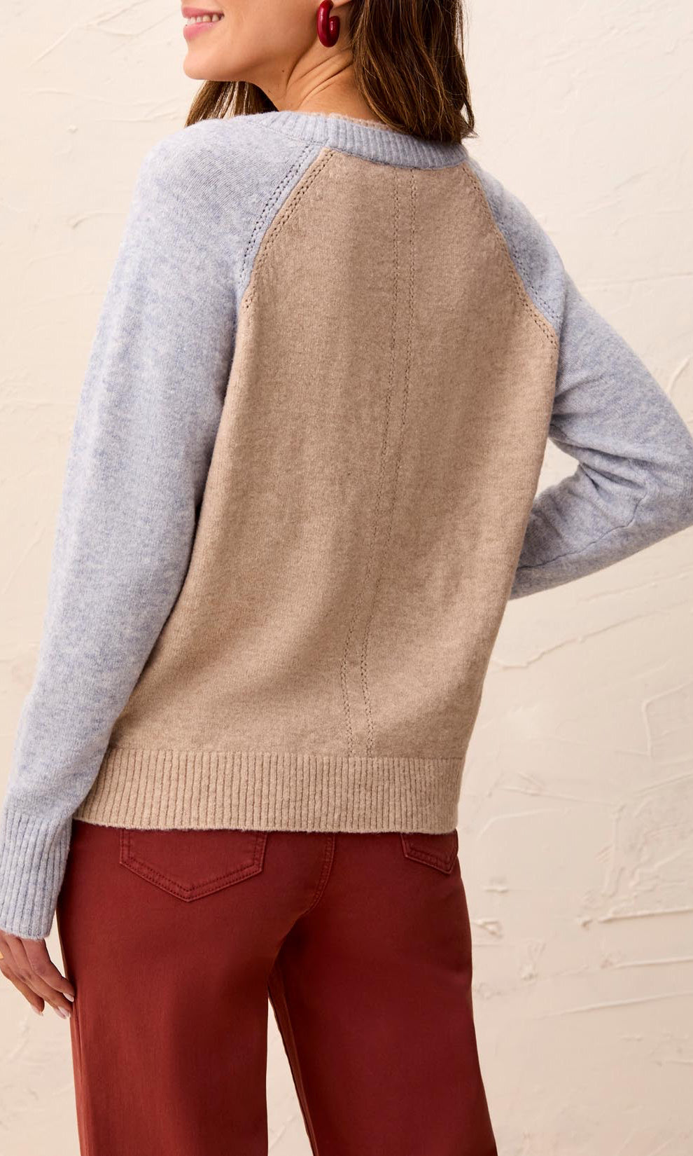 Colorblock Raglan Sweater