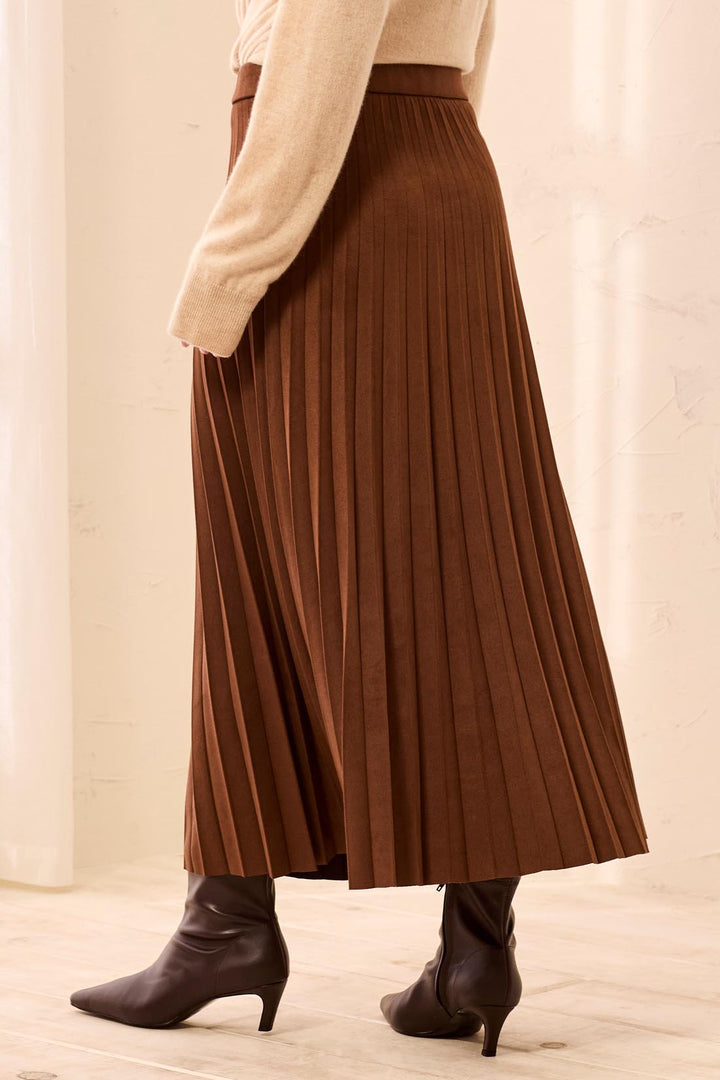 Pleated Maxi Skirt
