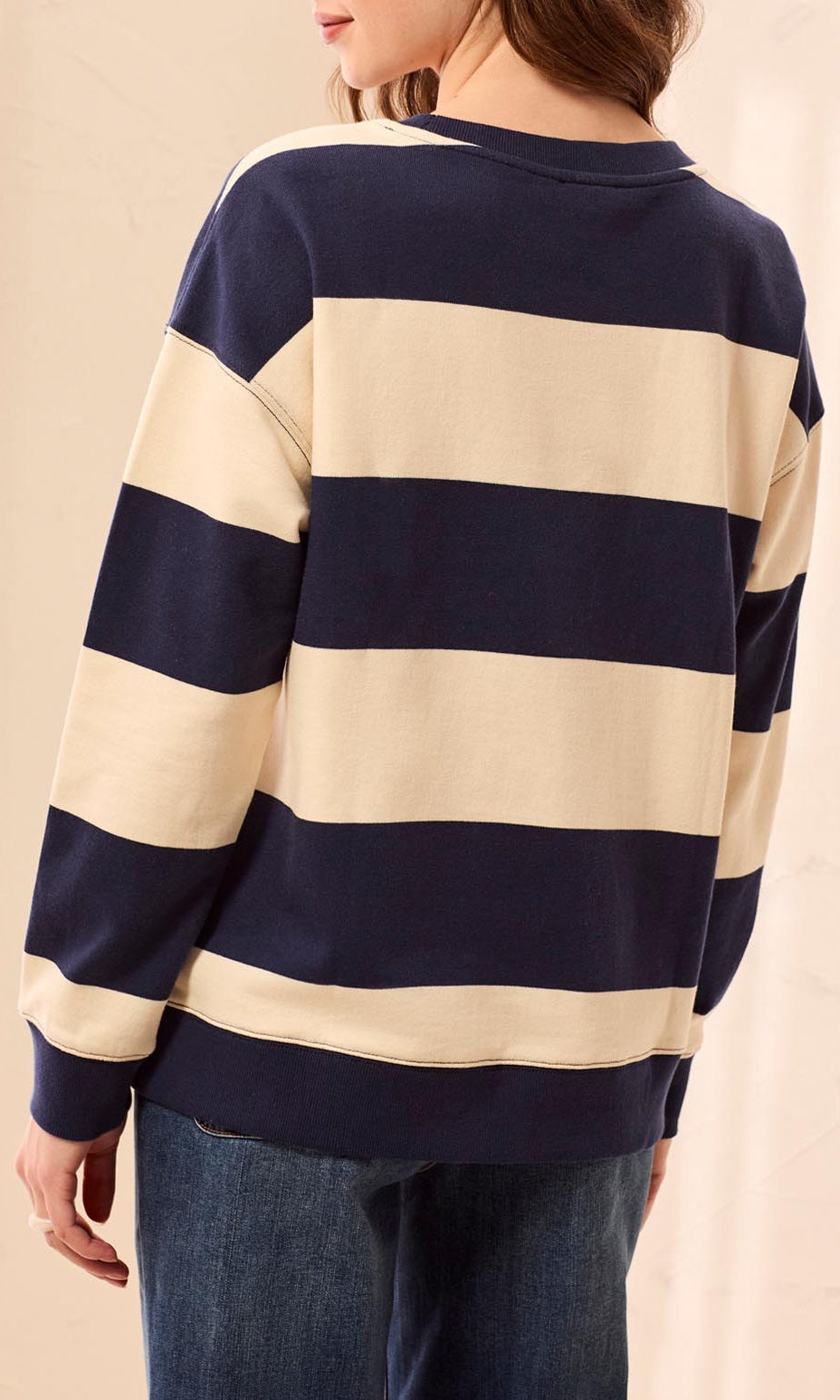 Heart Stripe Pullover