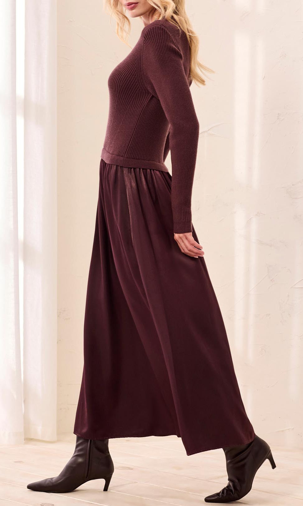 Mixed Media Maxi Dress