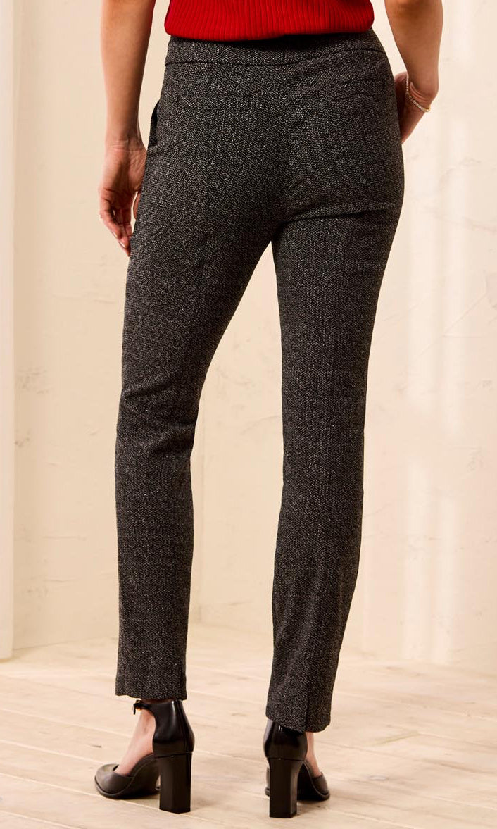 Metallic Straight Leg Pants