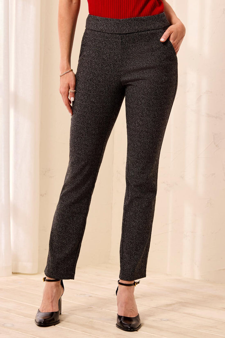 Metallic Straight Leg Pants