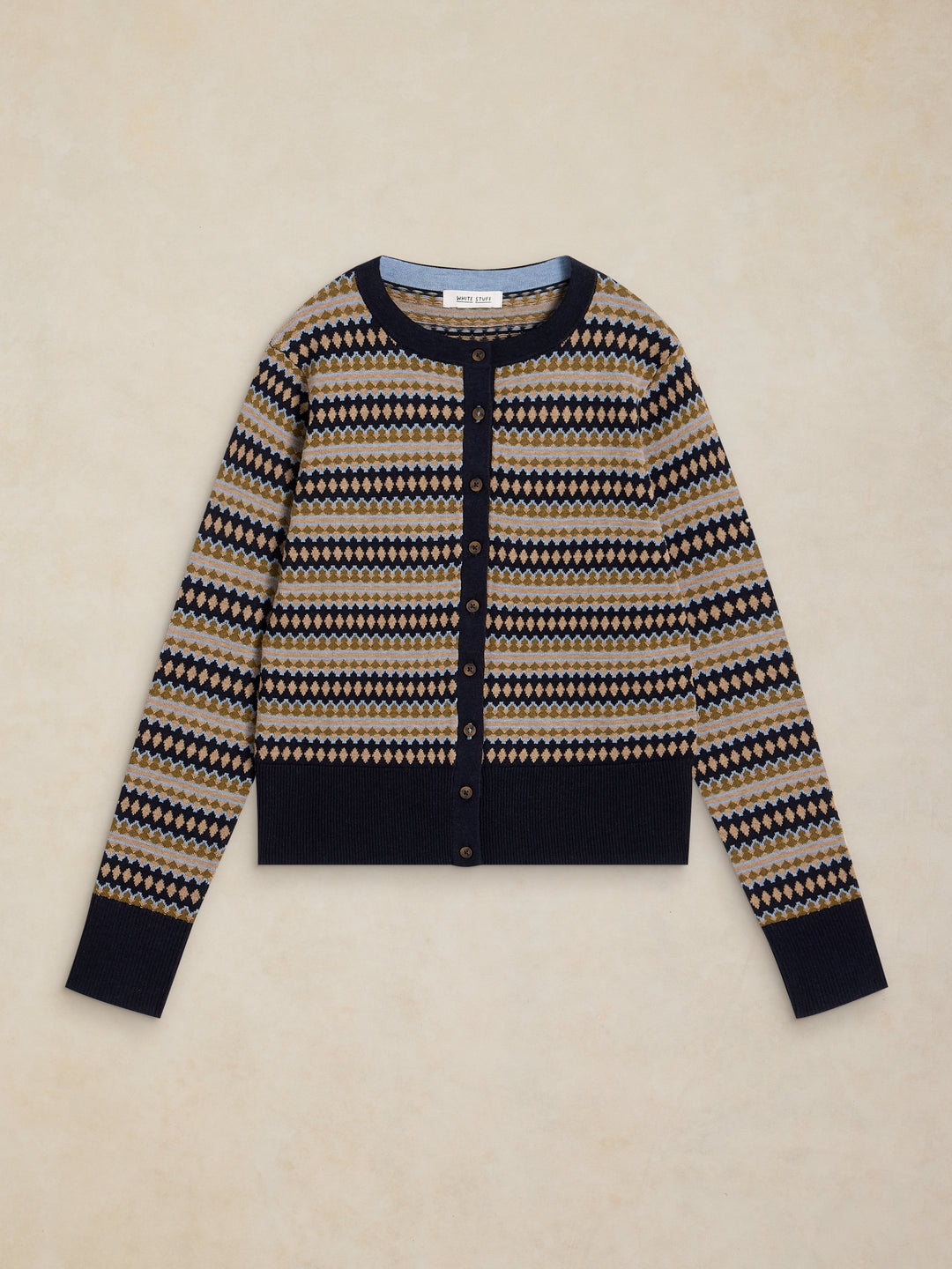 Fair Isle Organic Cotton Cardigan