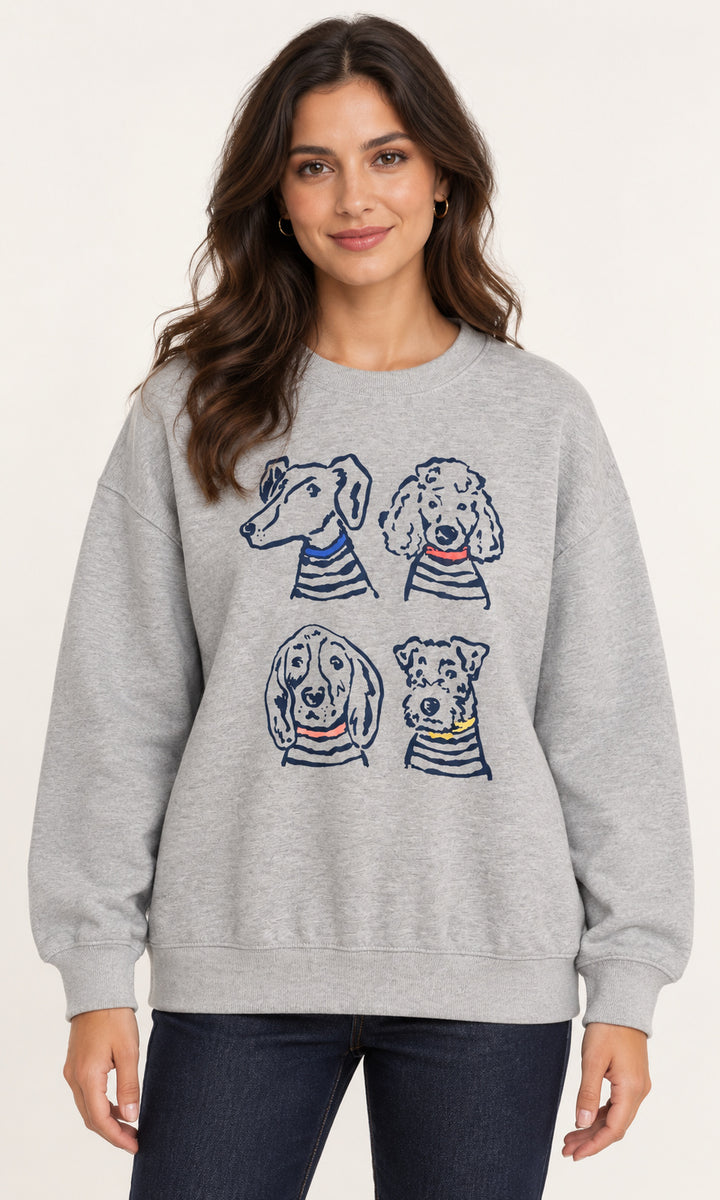 Dog Portrait Premium Graphic Sweatshirt