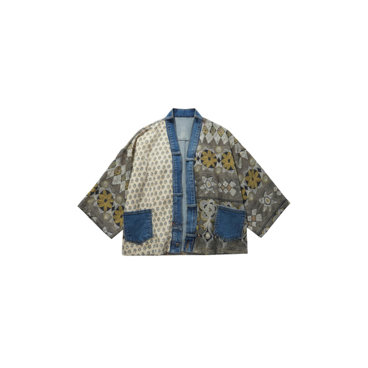 Patchwork Knit Cardigan