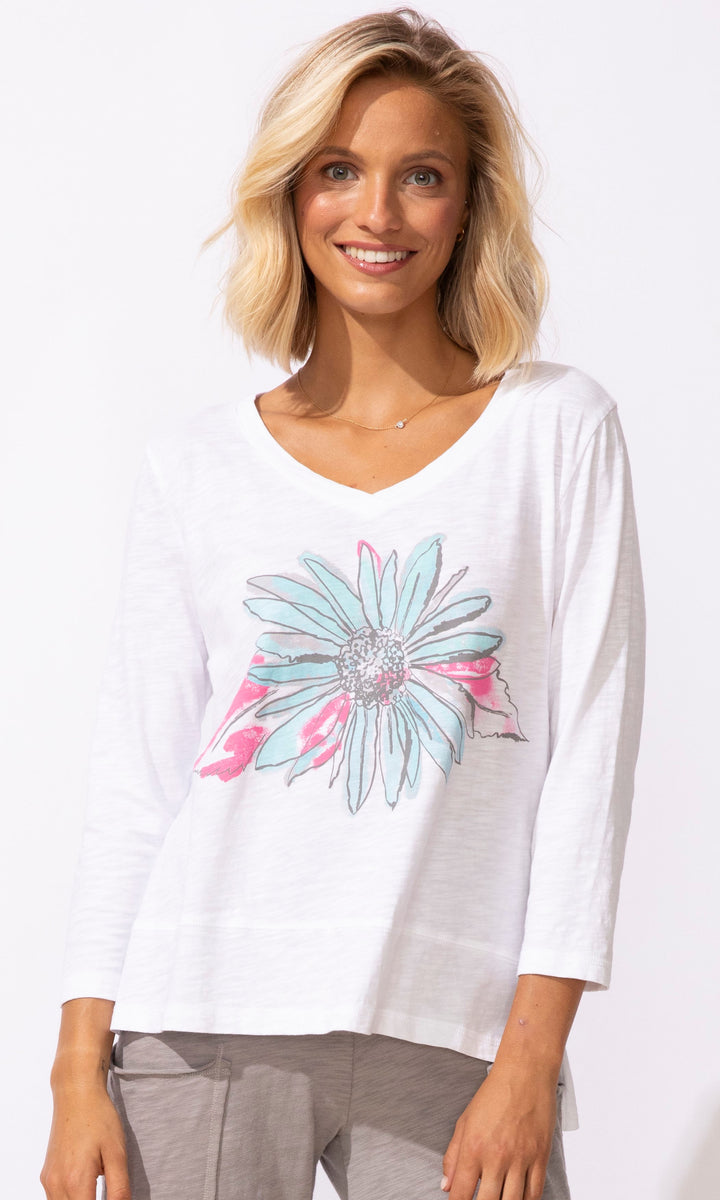 Pastel Floral Cotton Top