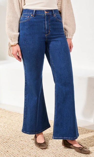 Curve Hugging Palazzo Denim