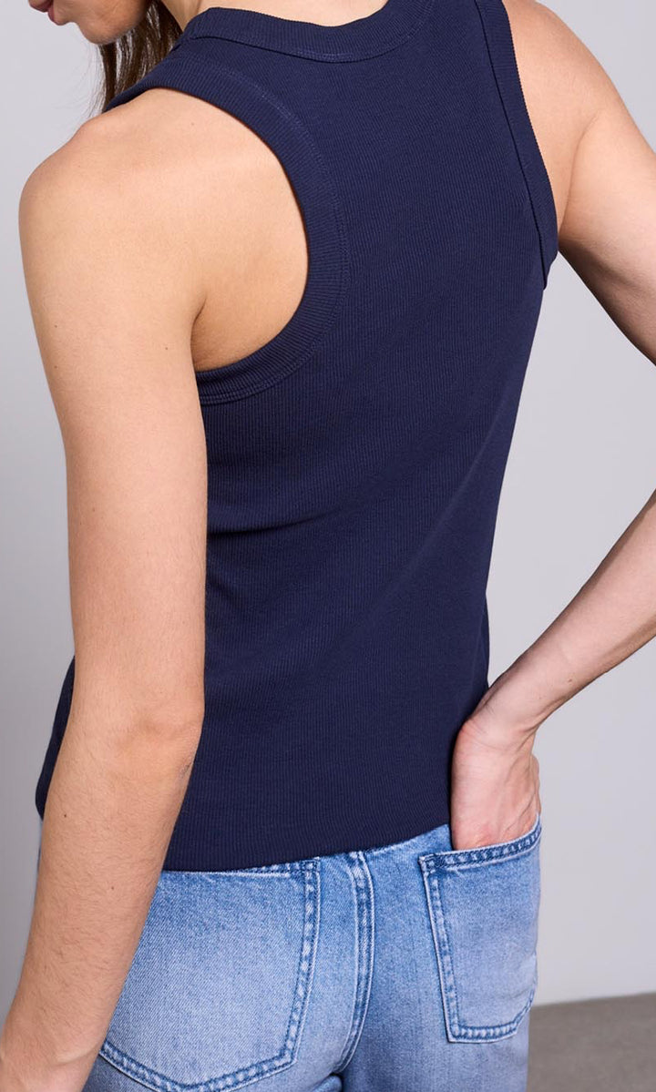 Essential Ribbed Cotton Tank