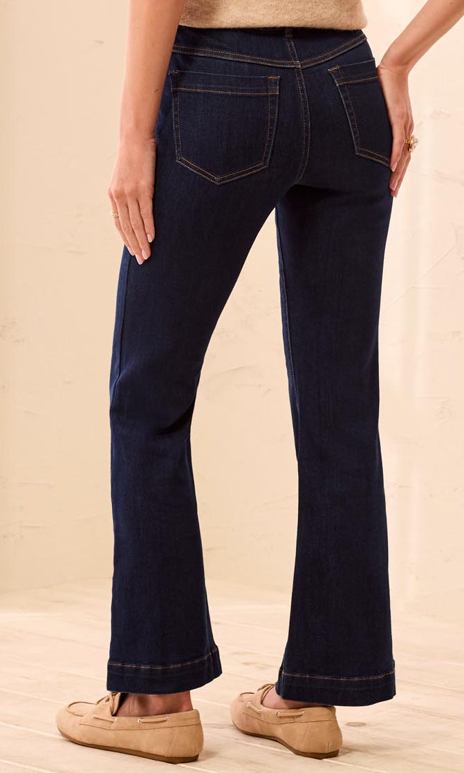Pull-On Flare Jeans