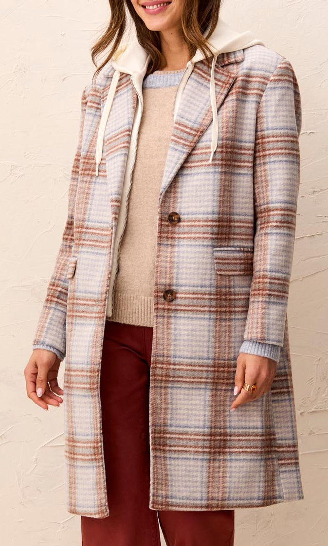 Convertible Hooded Long Jacket