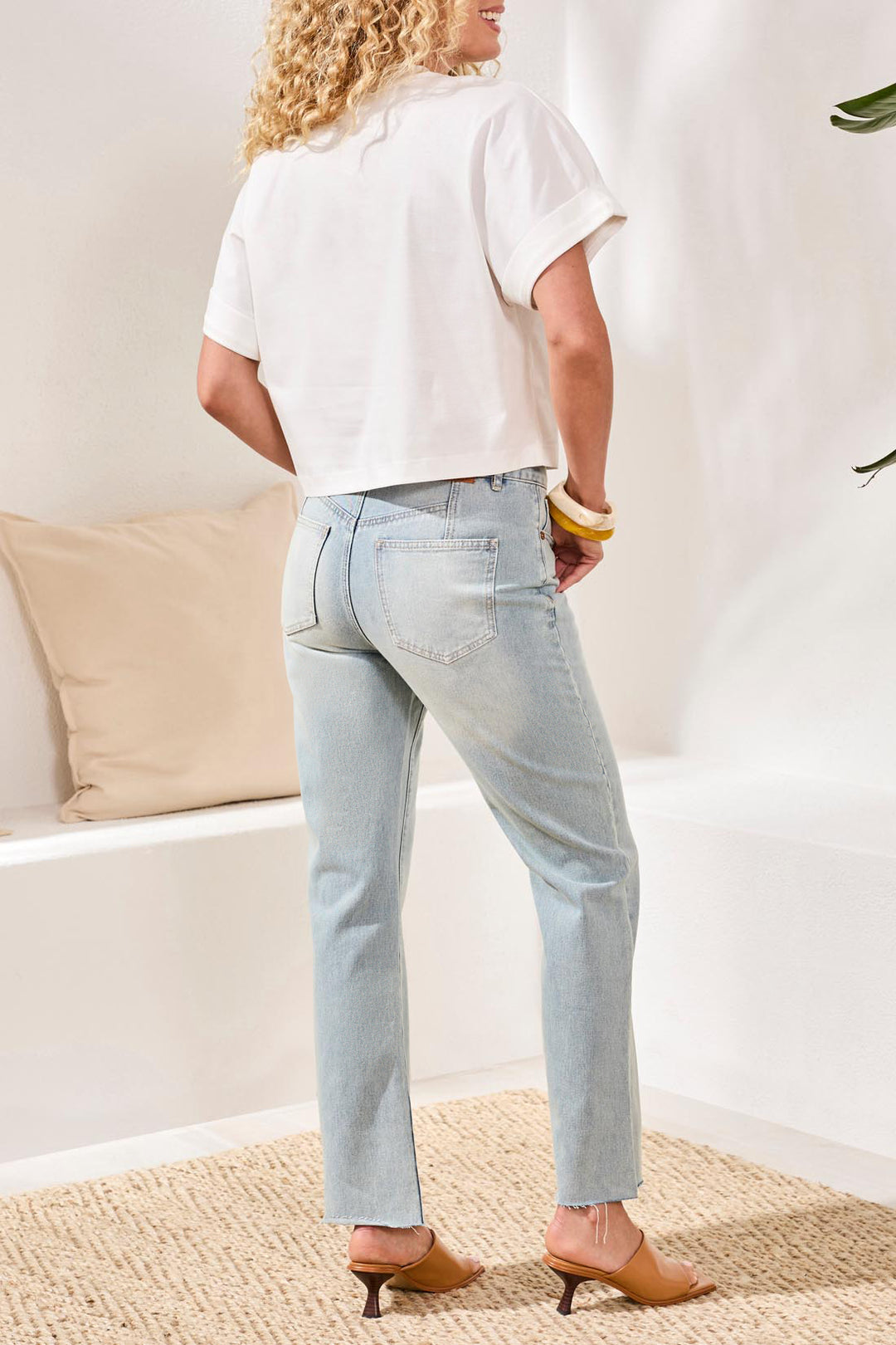 Relaxed Cotton Cropped Tee
