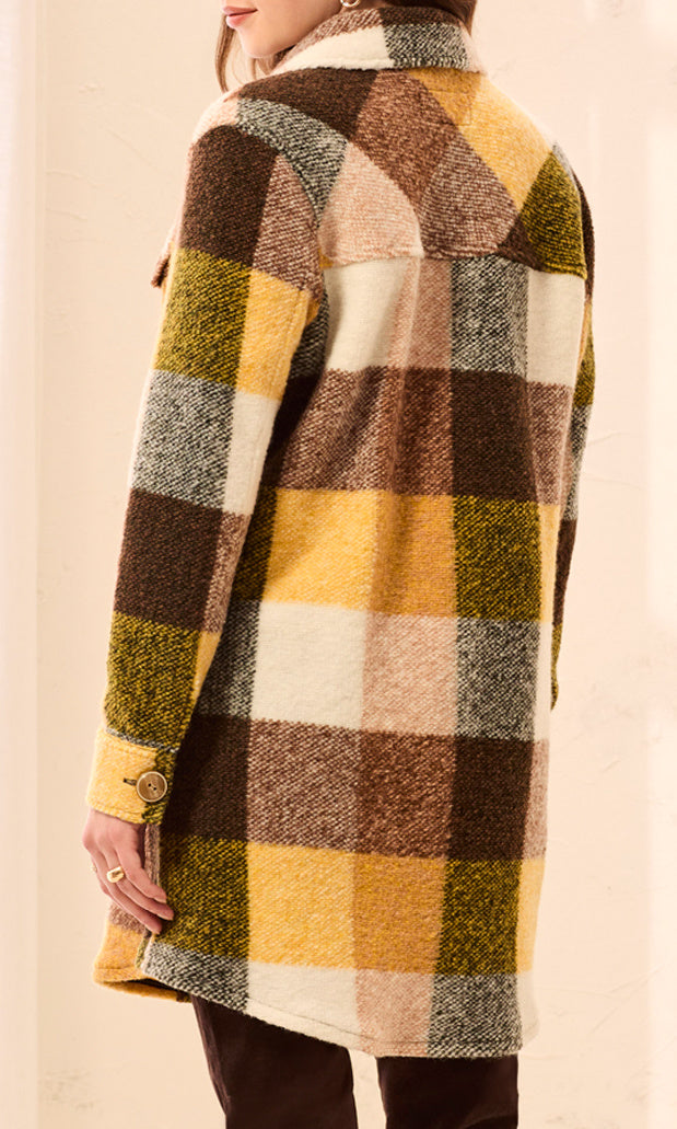 Plaid Longline Shacket