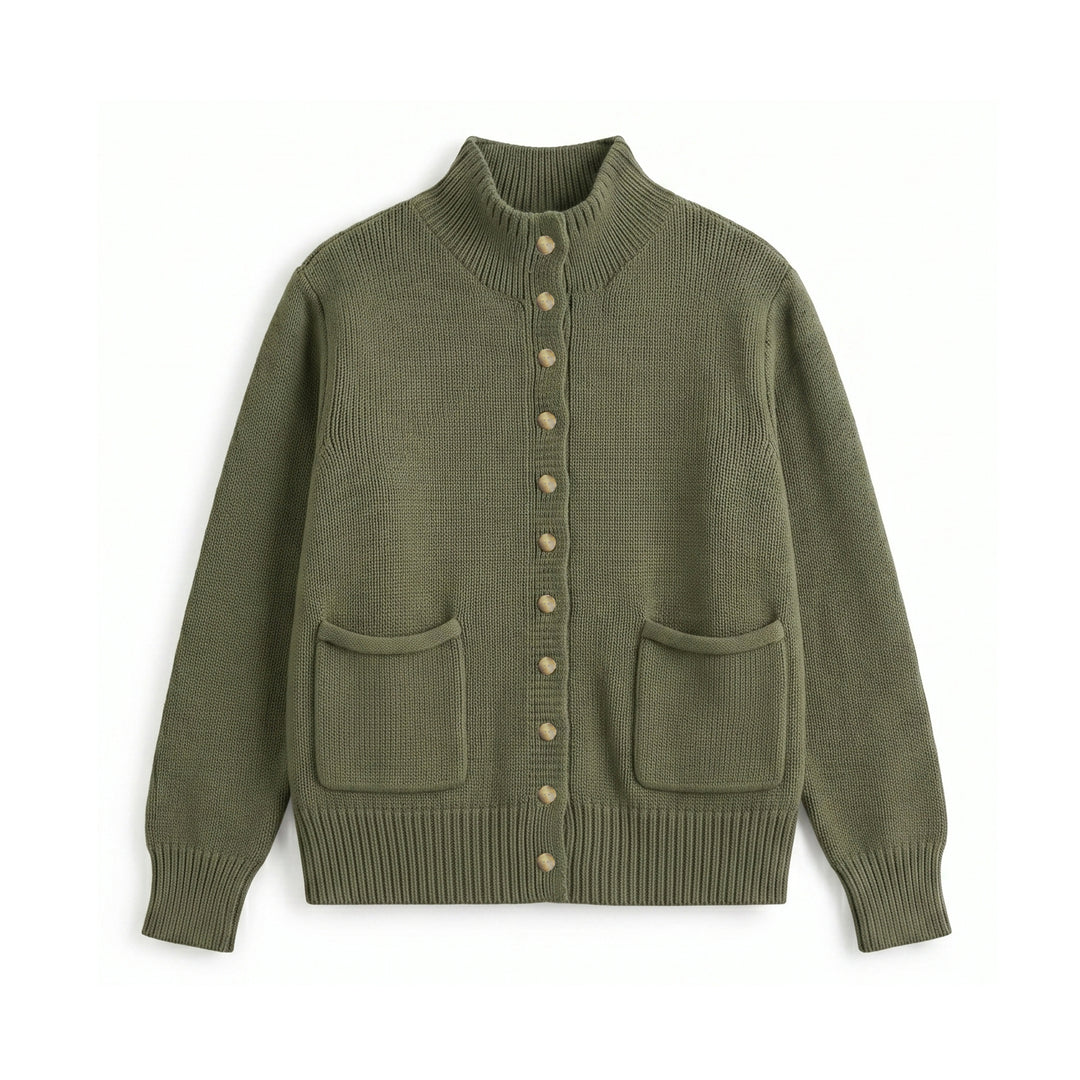 Cotton Snap Front Cardigan