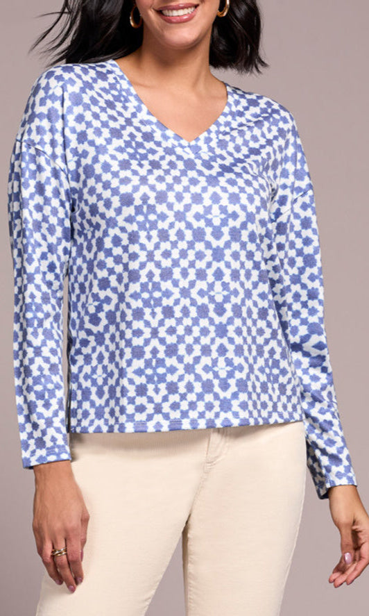 Soft Knit Top With Side Slits