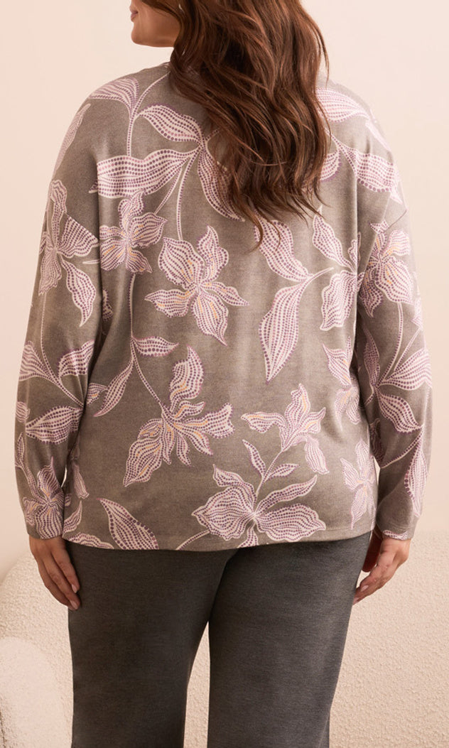 Soft Knit Top With Side Slits