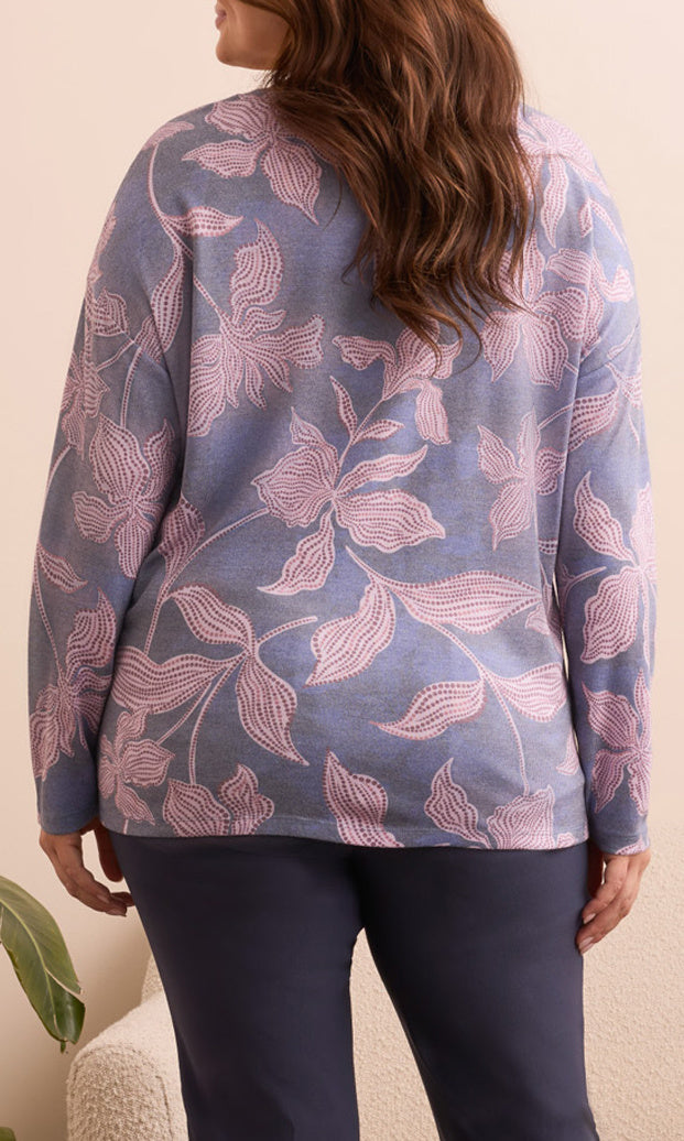 Soft Knit Top With Side Slits