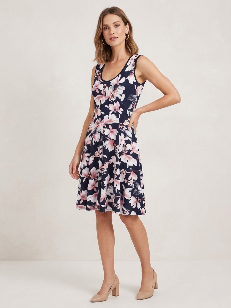 Sleeveless Swing Dress