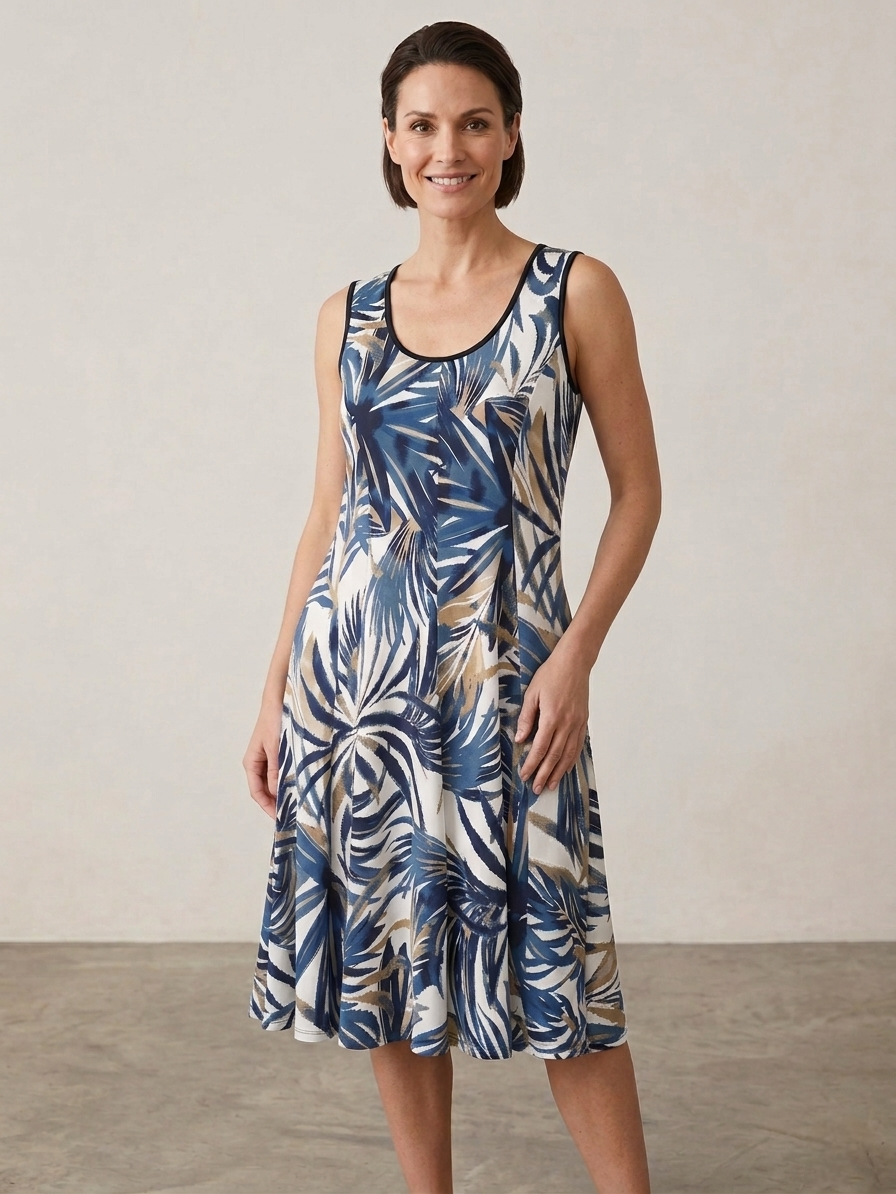 Sleeveless Swing Dress