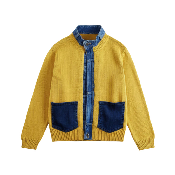 Contrast Trim Knit Cardigan