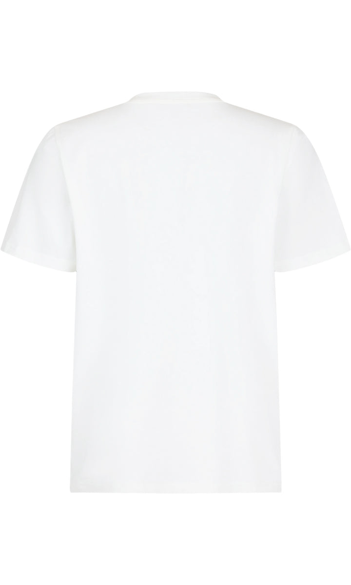 Feather Print Cotton Tee