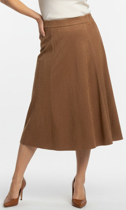 Panelled A Line Midi Skirt