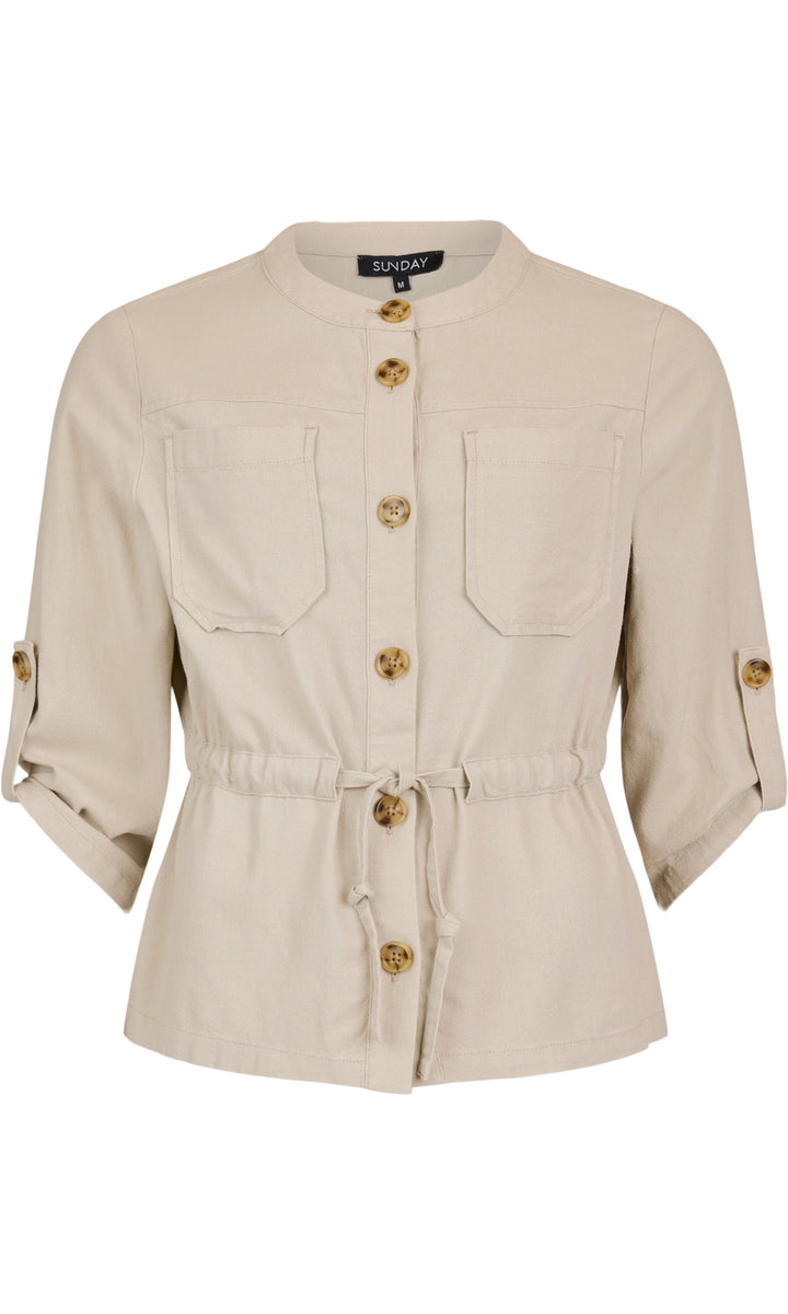 Drawstring Utility Jacket