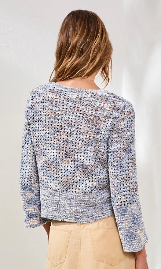 Lightweight Open Knit Pullover Sweater