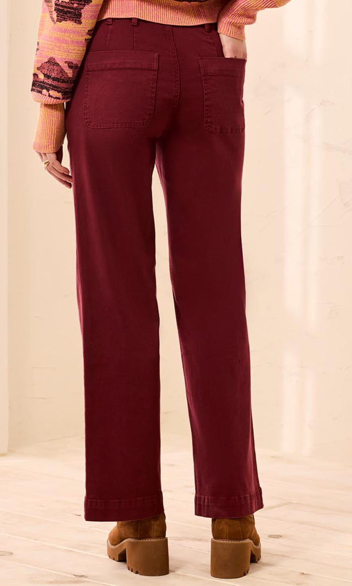 High-Rise Patch Pocket Pants