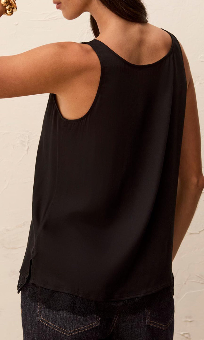 Lace Trim Tank Top