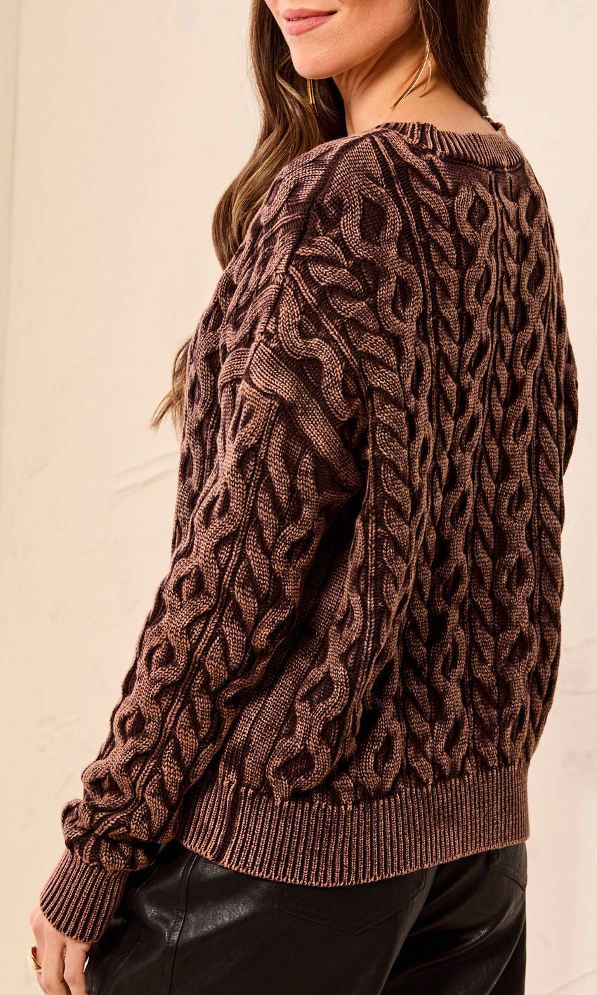 Cotton Cable Knit Sweater