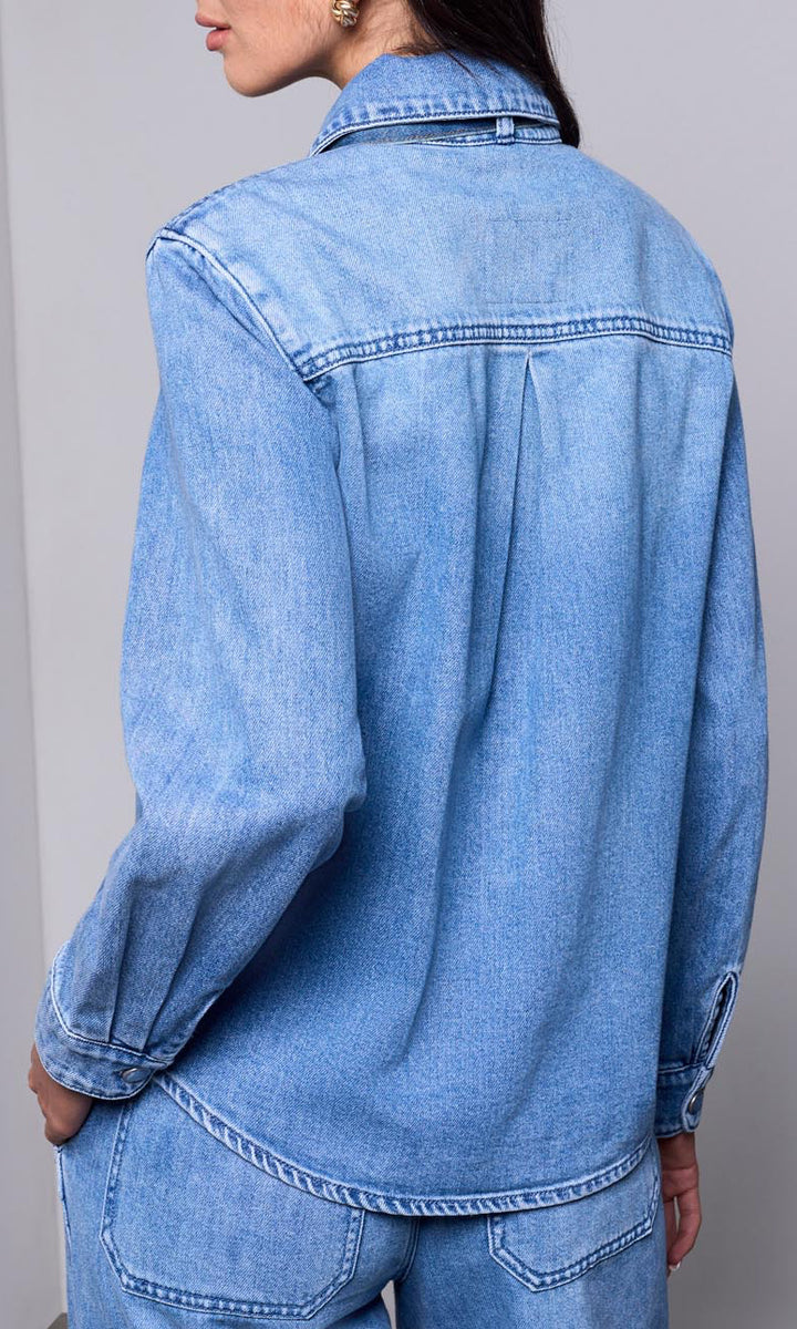 Bow Tie Denim Shirt