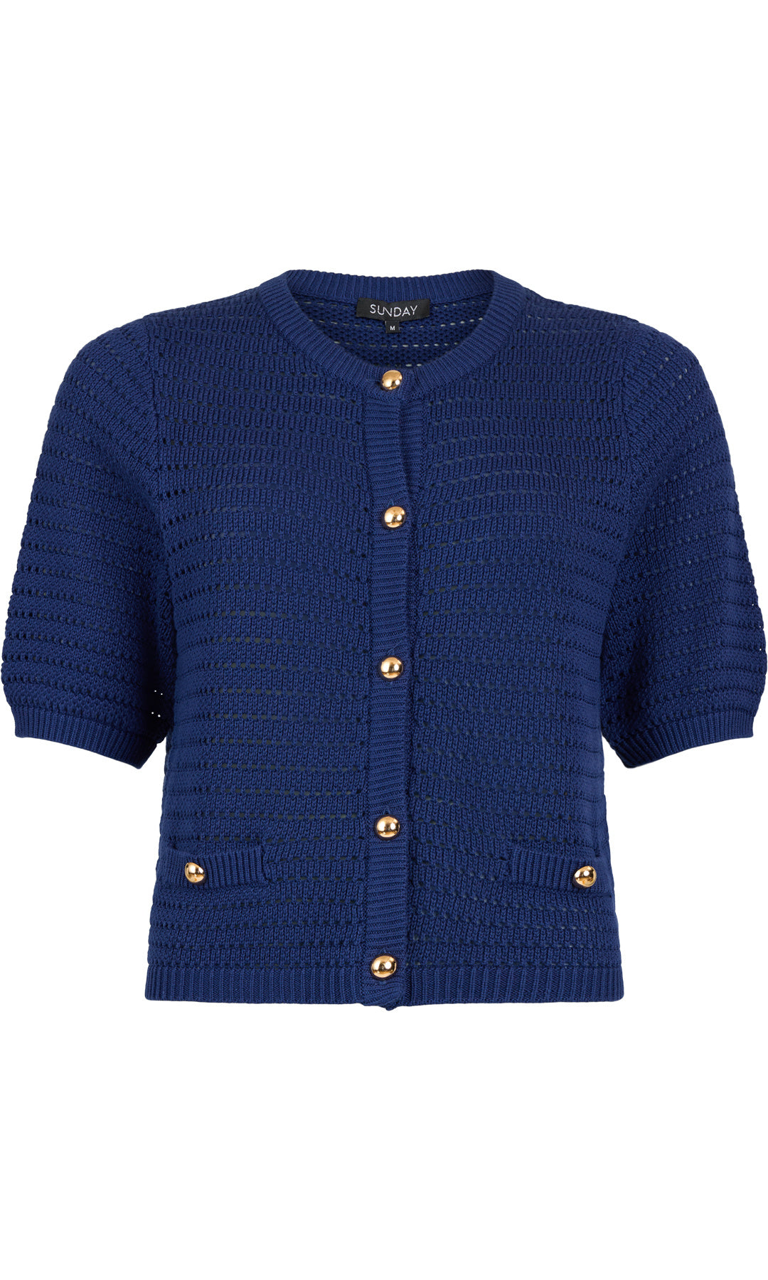 Elbow Sleeve Button Cardigan